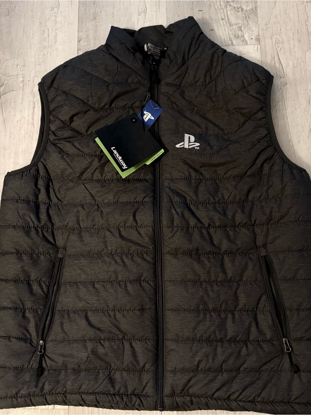 Sony Black PlayStation Quilted Puffer Vest